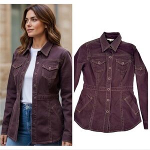 CAbi Dark Brown Utility Jacket